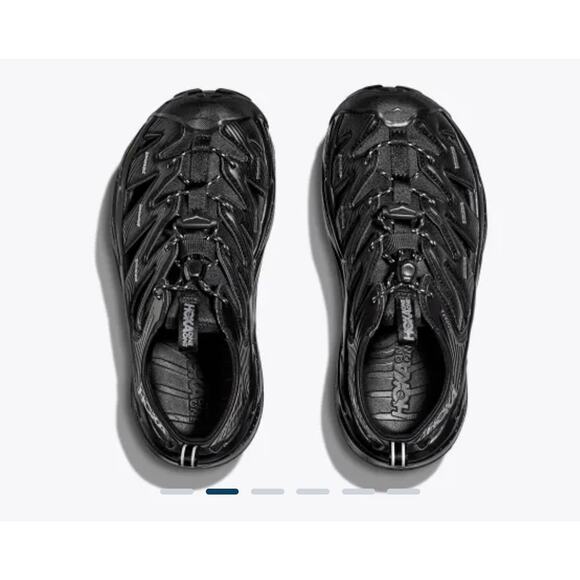 Hoka Hopara Trail Sandal Unisex Shoe Triple Black New N BOX Men Sz 10 LAST PAIR - Picture 3 of 7